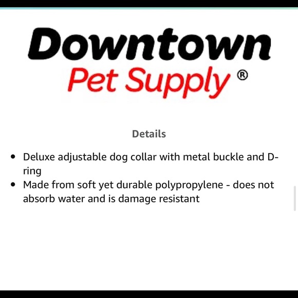 Downtown Pet Supply Adjustable dog collar. Blue. NWOT. - Picture 2 of 6